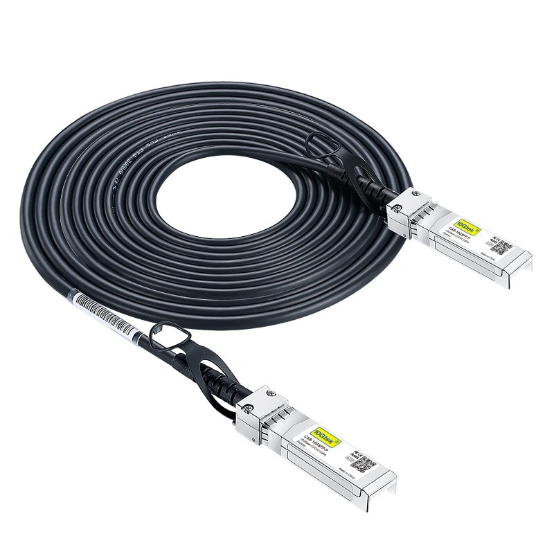 10Gtek 10G SFP+ DAC Twinax Cable, SFP+ to SFP+ Direct Attach Copper Passive for Cisco SFP-H10GB-CU5M, Ubiquiti UniFi UC-DAC-SFP+, Meraki, TP-Link, 5-Meter - Image 1